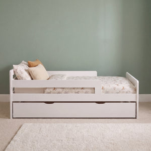 Taurus Toddler Bed With Storage - White