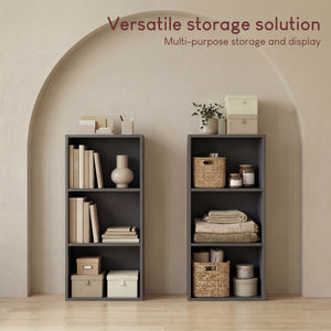 Oxford 3-Tier Cube Bookcase - Grey