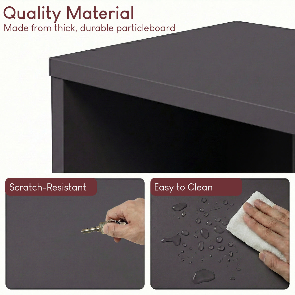 Oxford 3-Tier Cube Bookcase - Grey