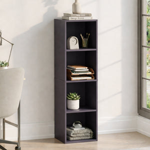 Oxford 4-Tier Cube Bookcase - Grey