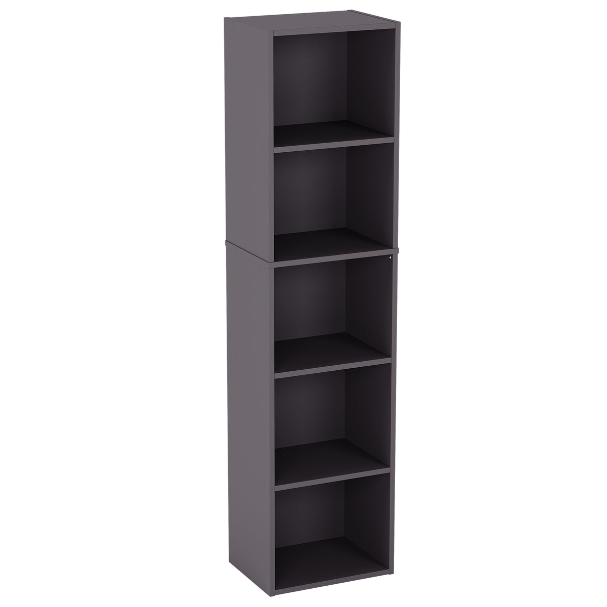 Oxford 5-Tier Cube Bookcase - Grey