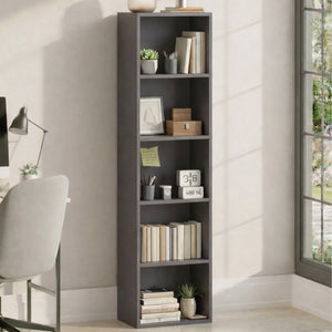Oxford 5-Tier Cube Bookcase - Grey