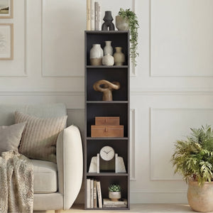 Oxford 5-Tier Cube Bookcase - Grey