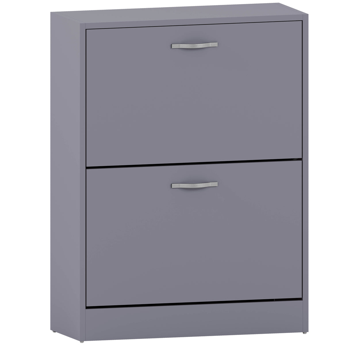 2-Drawer Shoe Cabinet, Grey