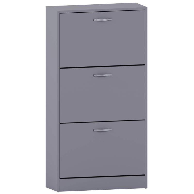 3-Drawer Shoe Cabinet - Grey