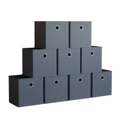 Durham Cube Storage Basket, Grey UKFR - Set of 9
