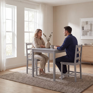 Yorkshire 2-Seater Dining Set - Grey
