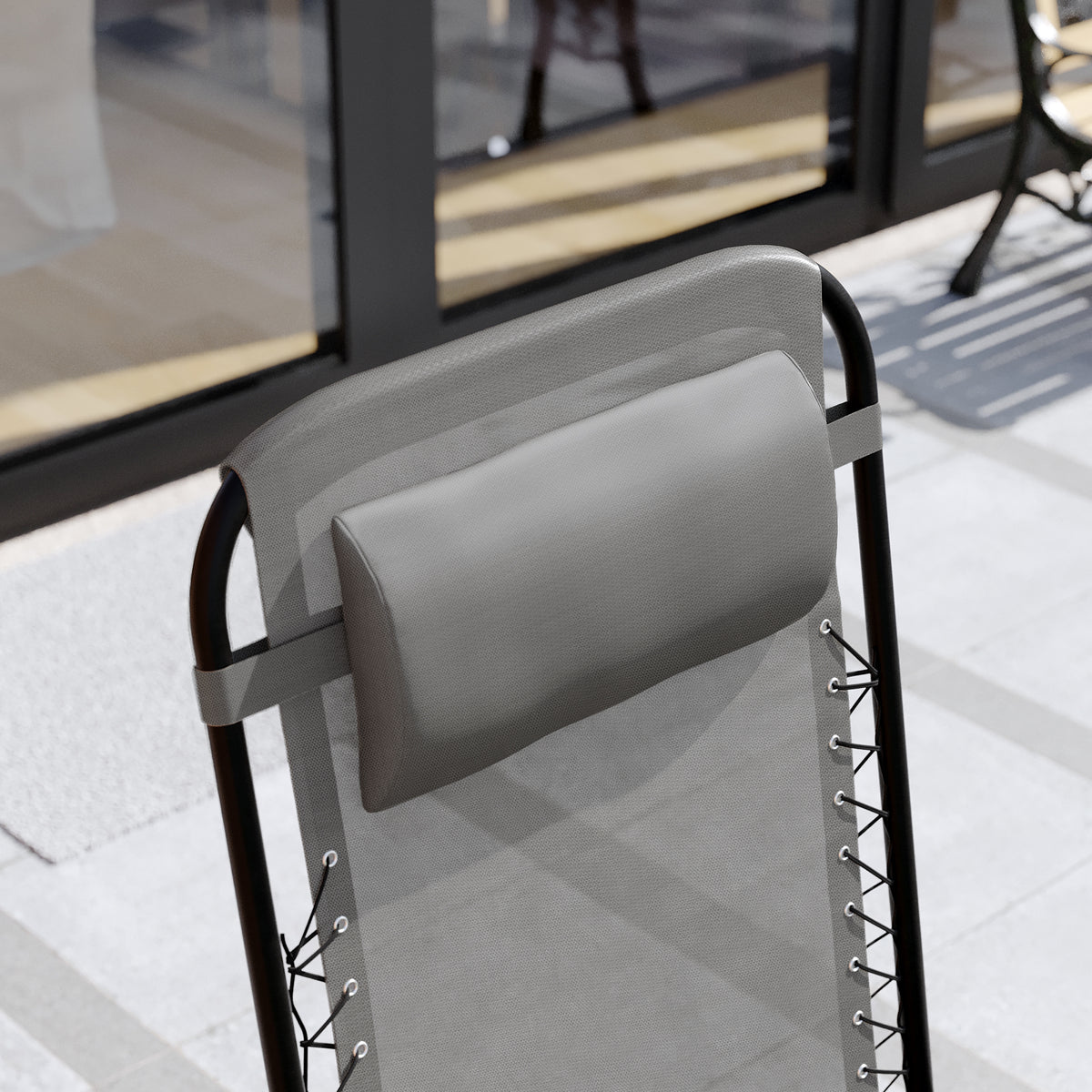 2-Pack Zero Gravity Chairs, Grey UKFR
