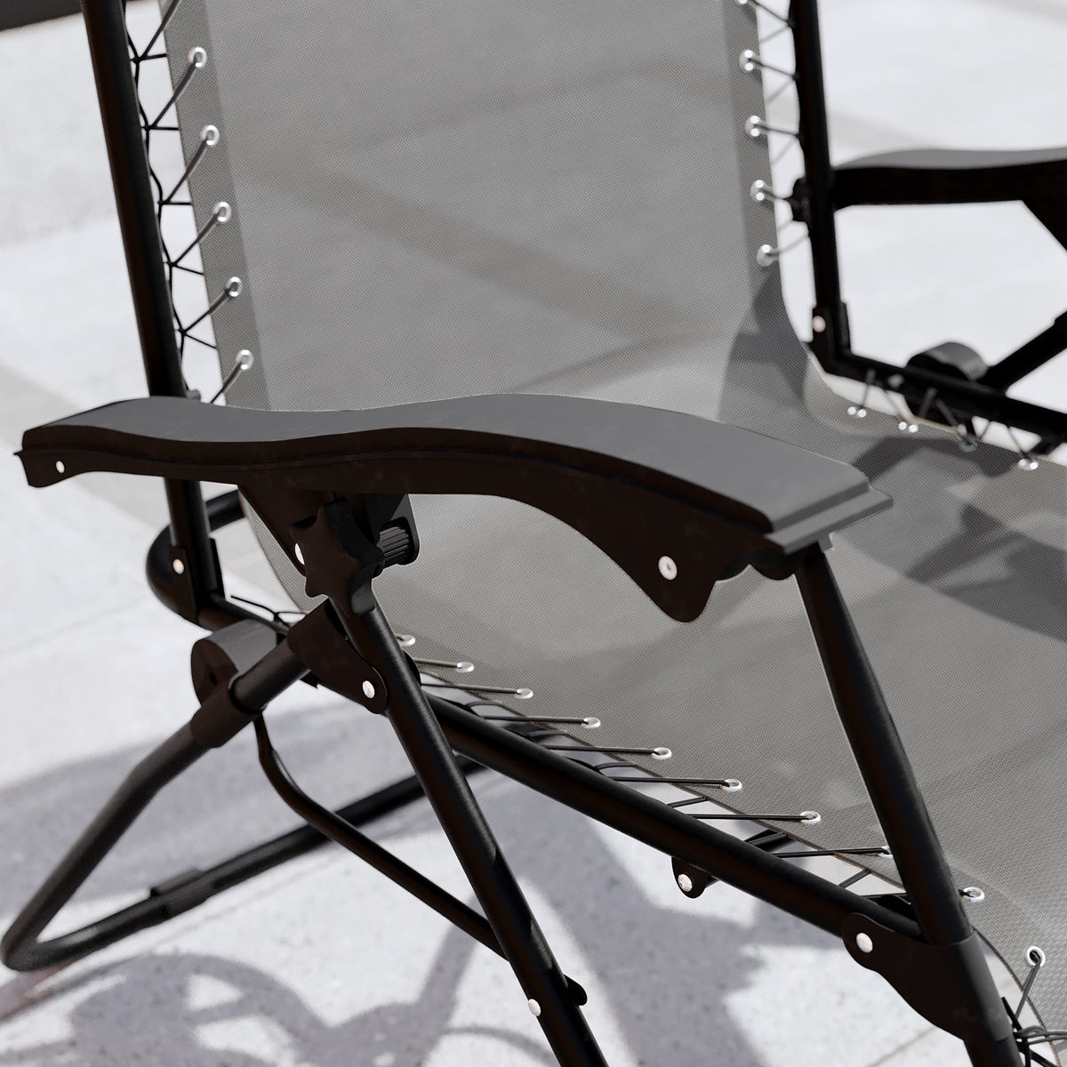 2-Pack Zero Gravity Chairs, Grey UKFR