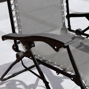 2-Pack Zero Gravity Chairs, Grey UKFR
