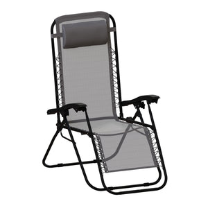 2-Pack Zero Gravity Chairs, Grey UKFR