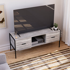 Brooklyn 2-Drawer TV Unit - Grey