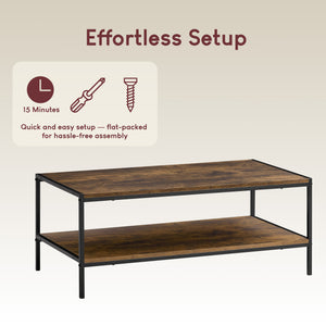 Brooklyn Coffee Table - Dark Wood