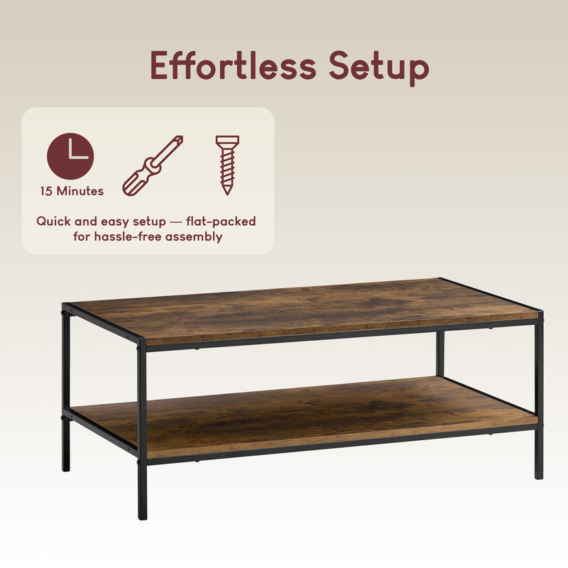 Brooklyn Coffee Table - Dark Wood