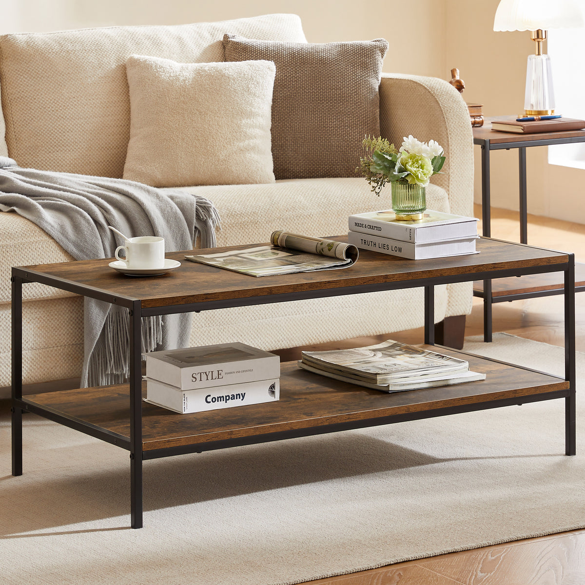 Brooklyn Coffee Table - Dark Wood