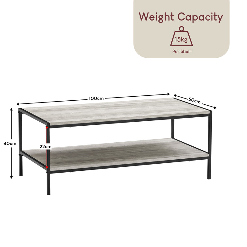 Brooklyn Coffee Table - Grey