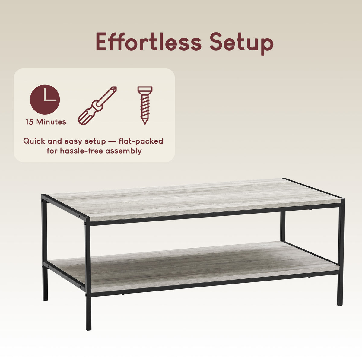 Brooklyn Coffee Table - Grey