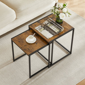 Brooklyn Nest of 2 Tables - Dark Wood