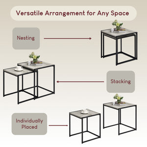 Brooklyn Nest of 2 Tables - Grey