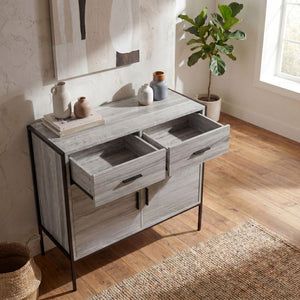 Brooklyn 2-Door 2-Drawer Sideboard - Grey