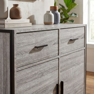 Brooklyn 2-Door 2-Drawer Sideboard - Grey