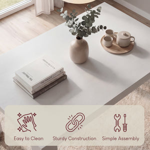 Medina 4-Seater Dining Table - White
