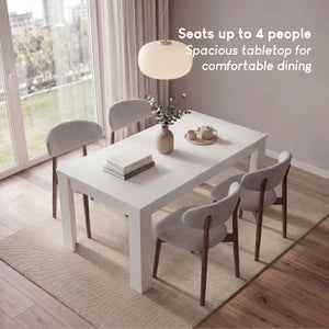 Medina 4-Seater Dining Table - White