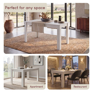 Medina 6-Seater Dining Table - White