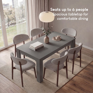 Medina 6-Seater Dining Table - Grey