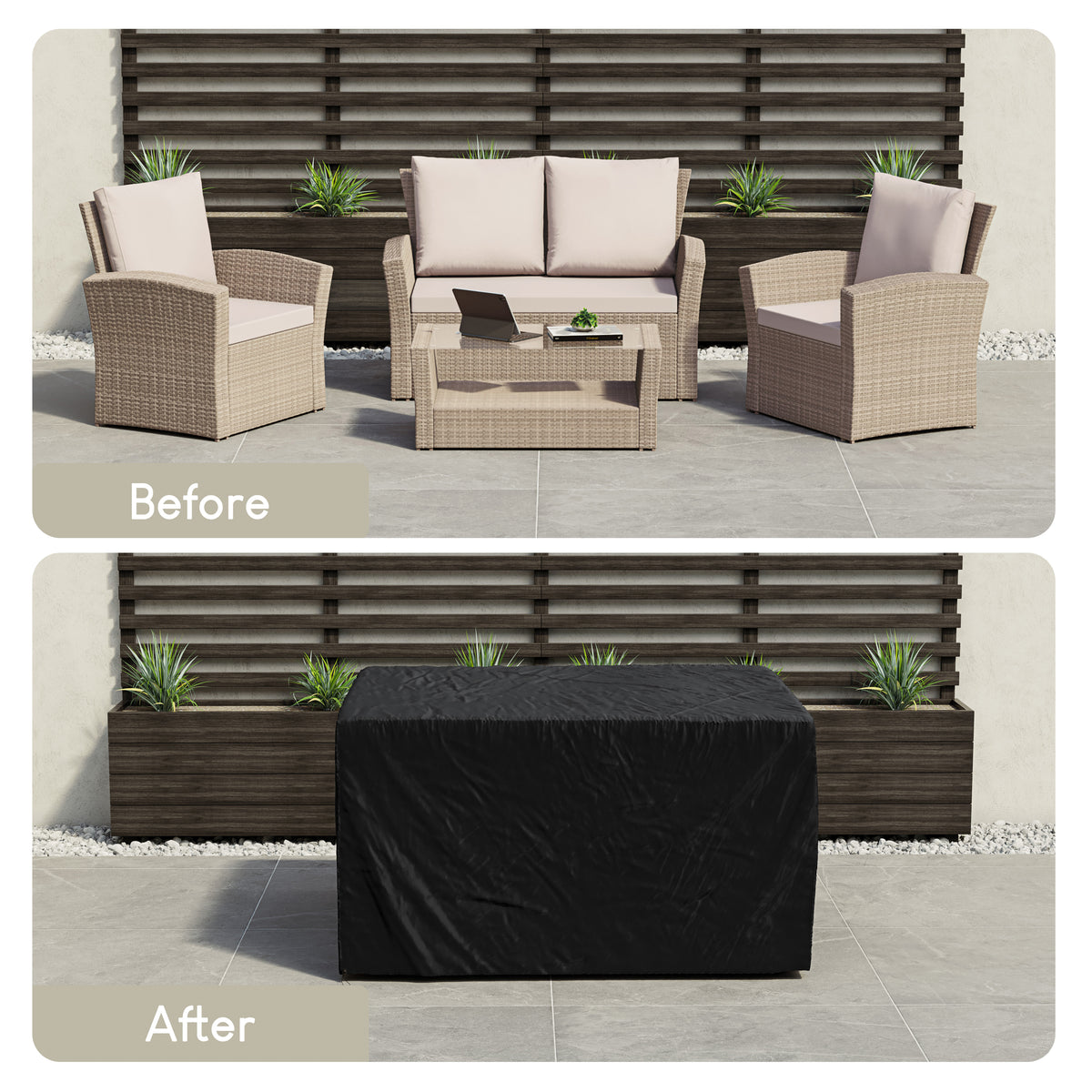 Outdoor Patio Furniture Cover - 200x126x76cm UKFR