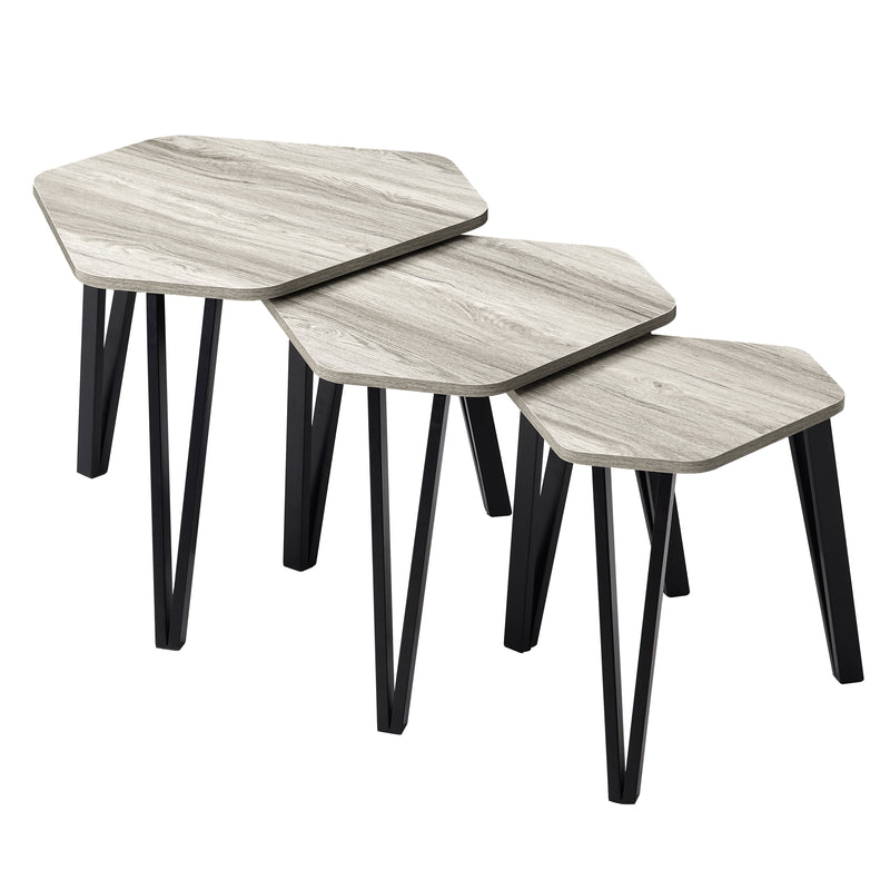 Brooklyn Nest of 3 Tables - Grey