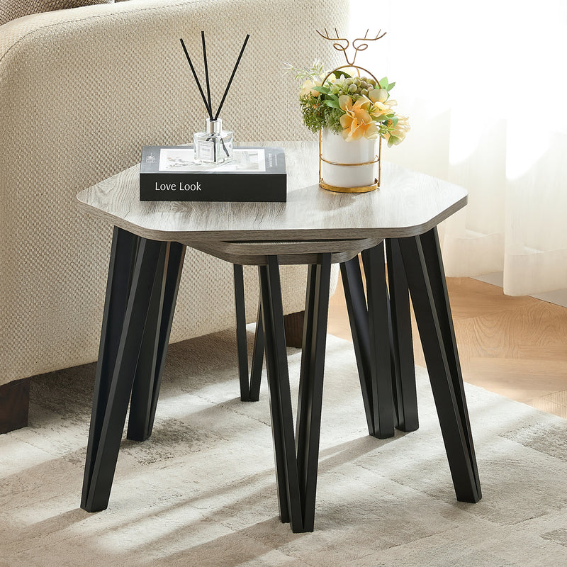 Brooklyn Nest of 3 Tables - Grey