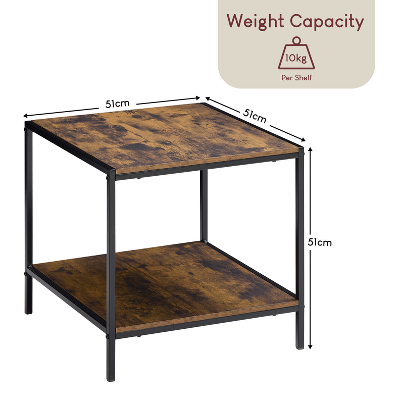 Brooklyn End Table - Dark Wood