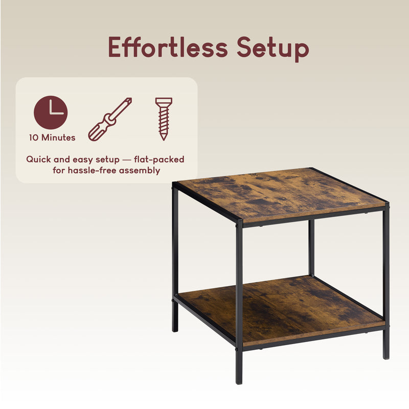 Brooklyn End Table - Dark Wood