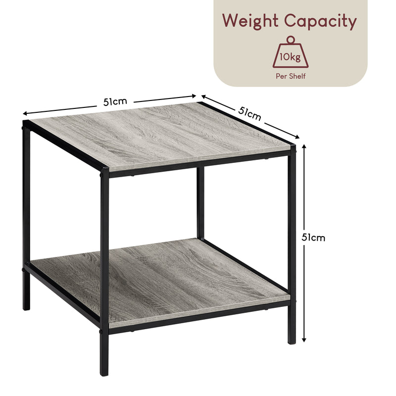 Brooklyn End Table - Grey