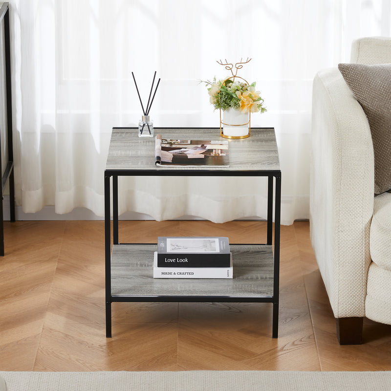 Brooklyn End Table - Grey