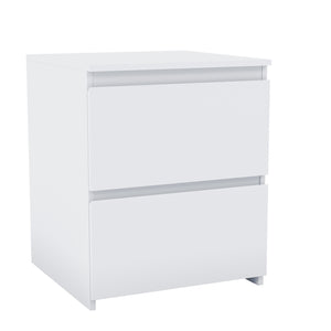 Denver Large Bedside Chest Table, White