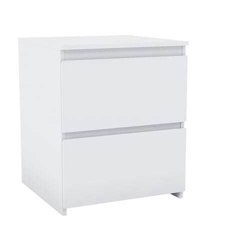 Denver Large Bedside Chest Table, White