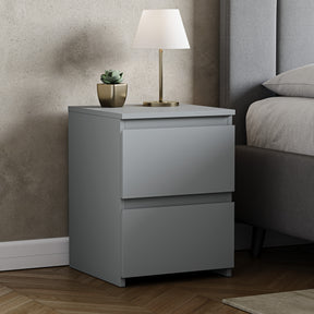 Denver Large Bedside Table, Grey