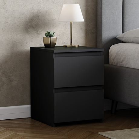 Denver Large Bedside Table, Black