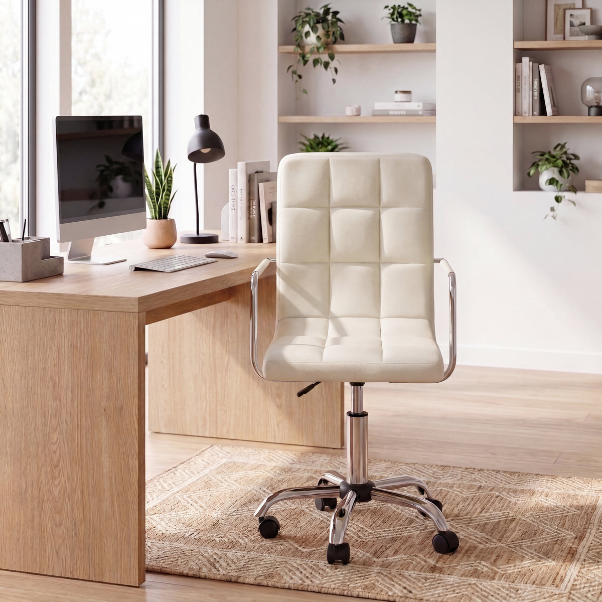 Calbo Office Chair, Beige UKFR