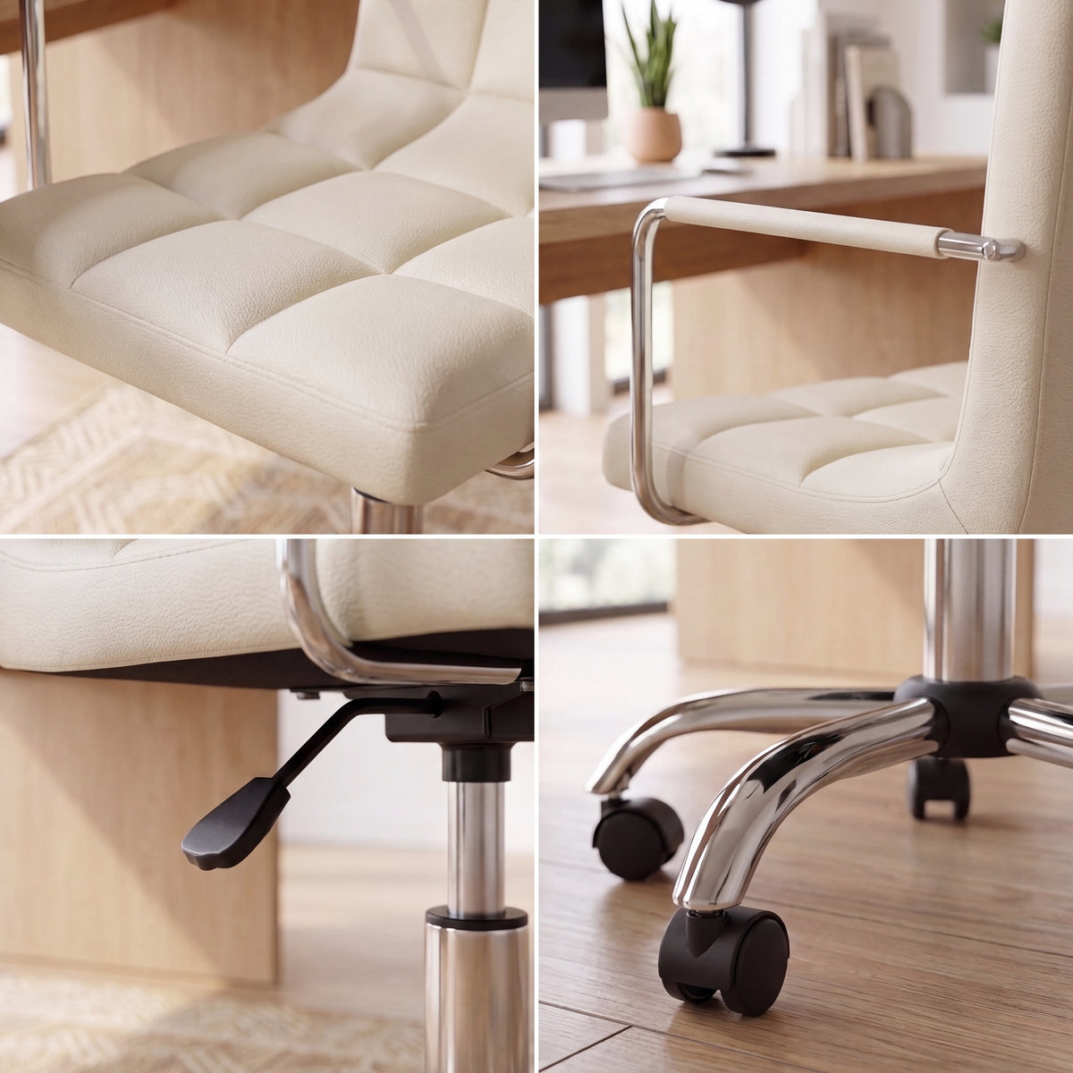 Calbo Office Chair, Beige UKFR