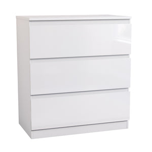 Glinton 3-Drawer Chest, White