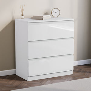 Glinton 3-Drawer Chest, White