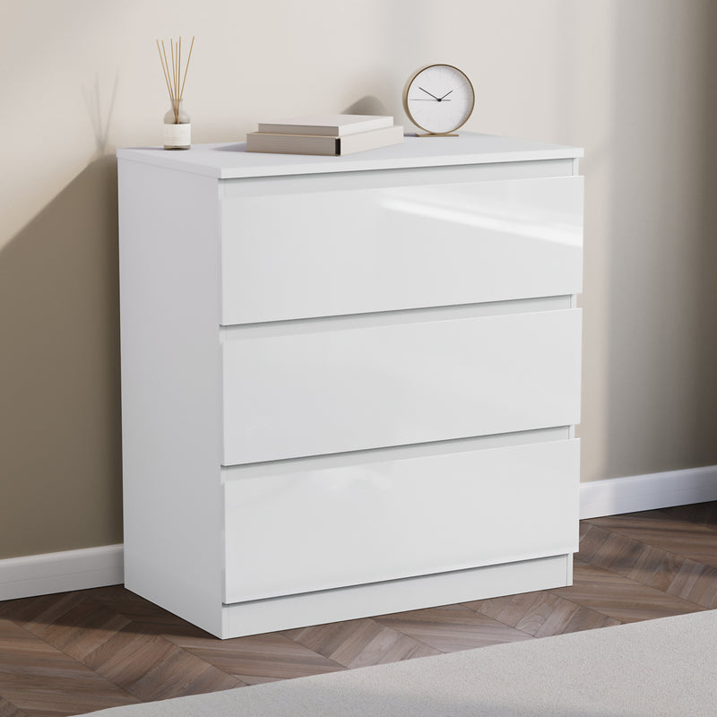 Glinton 3-Drawer Chest, White (FSC 100%)