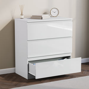 Glinton 3-Drawer Chest, White