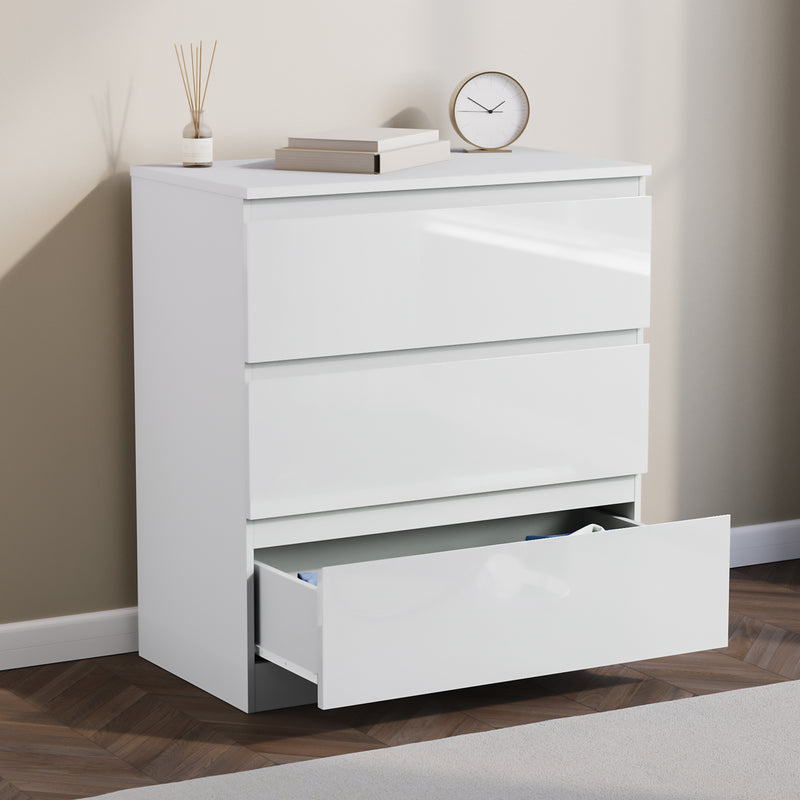 Glinton 3-Drawer Chest, White (FSC 100%)