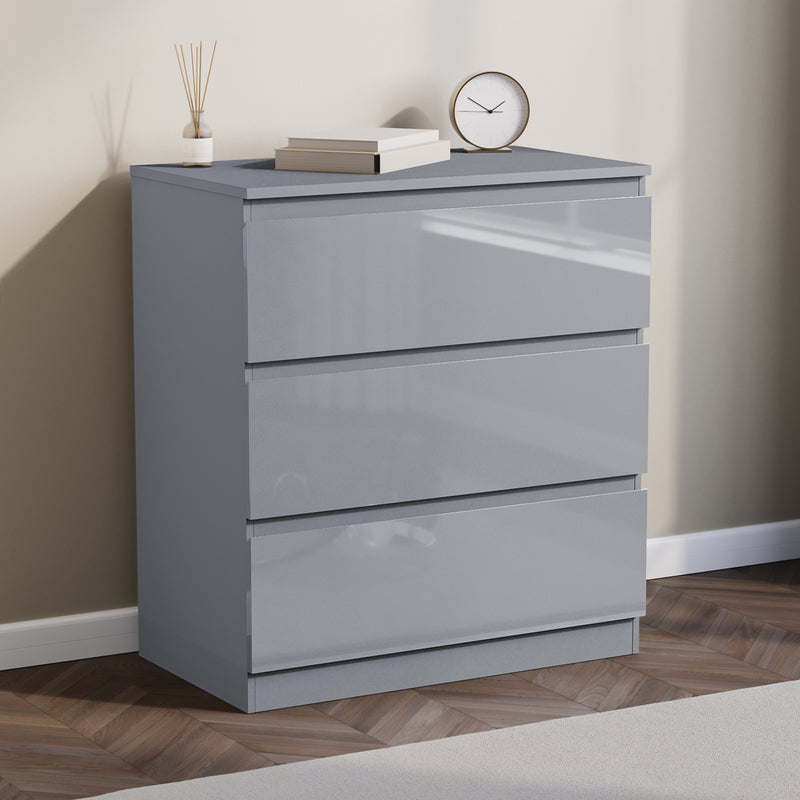 Glinton 3-Drawer Chest, Grey (FSC 100%)