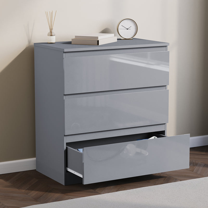 Glinton 3-Drawer Chest, Grey (FSC 100%)