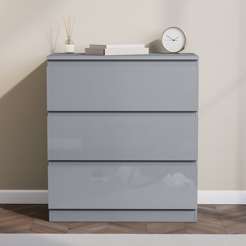 Glinton 3-Drawer Chest, Grey (FSC 100%)